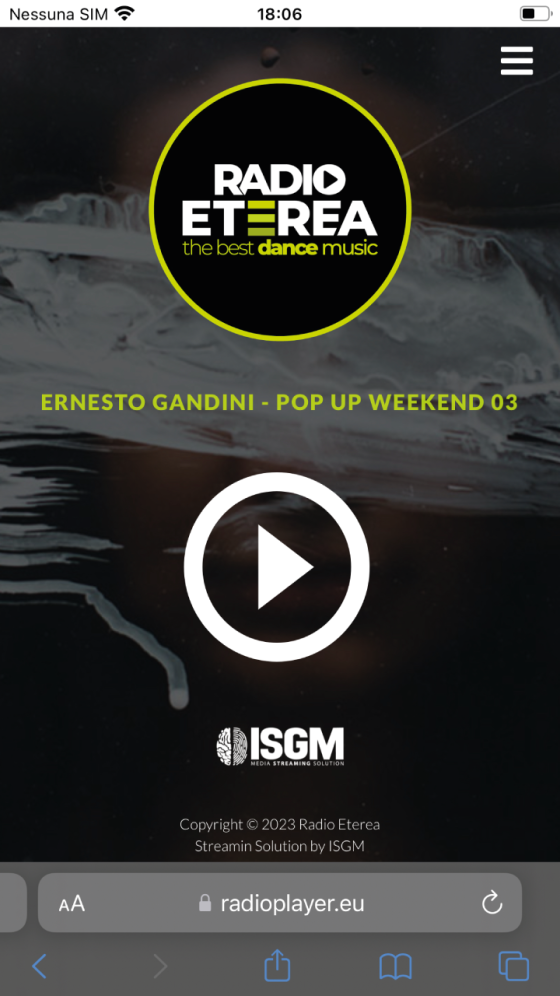 Web App Radio Player